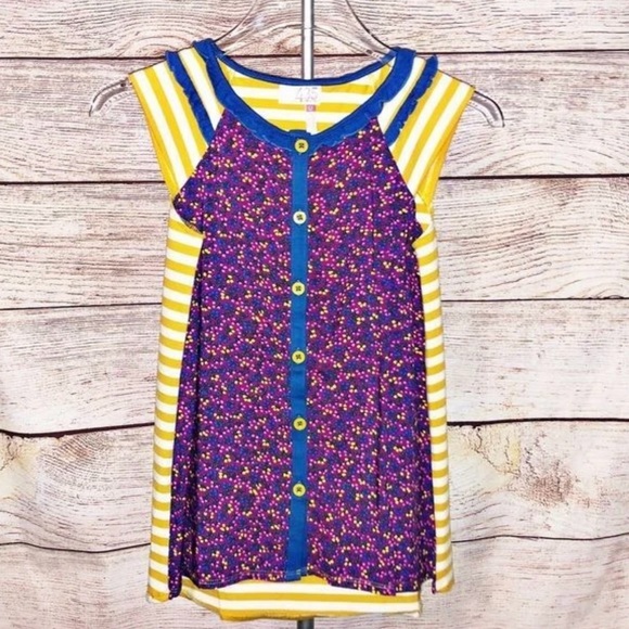 Matilda Jane Daze Top Sleeveless Button-Down Top Size 14 - Picture 1 of 5